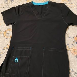 Size small black carhartt scrub top